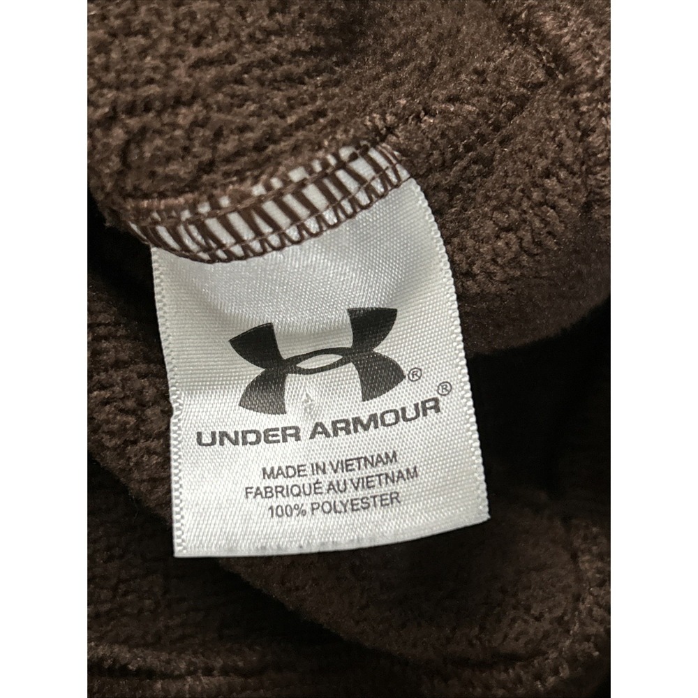 Under Armour Coldgear Women's Sweatshirt XL Brown‎ Hoodie Full Zip Long Sleeve - Picture 10 of 12